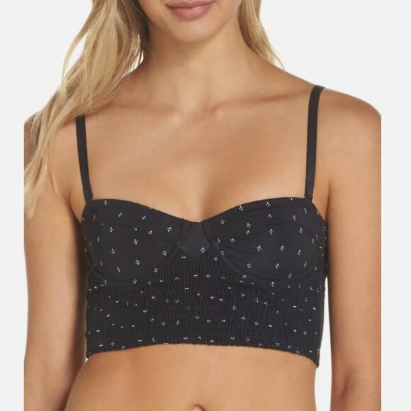 Free People || "Come a Little Closer" Convertible Underwire Longline Bra - Picture 2 of 7